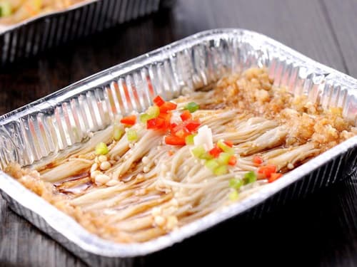 岳阳楼锡纸烤金针菇